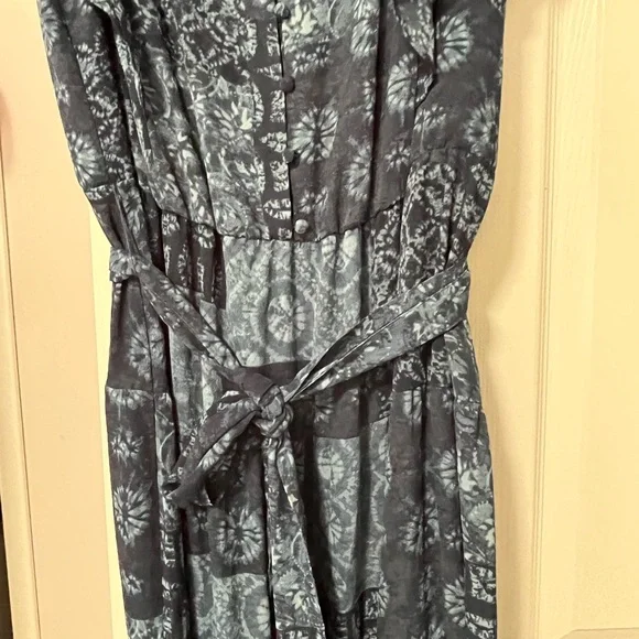 Lauren Ralph Lauren Blue Patterned Maxi Dress - Picture 6 of 12